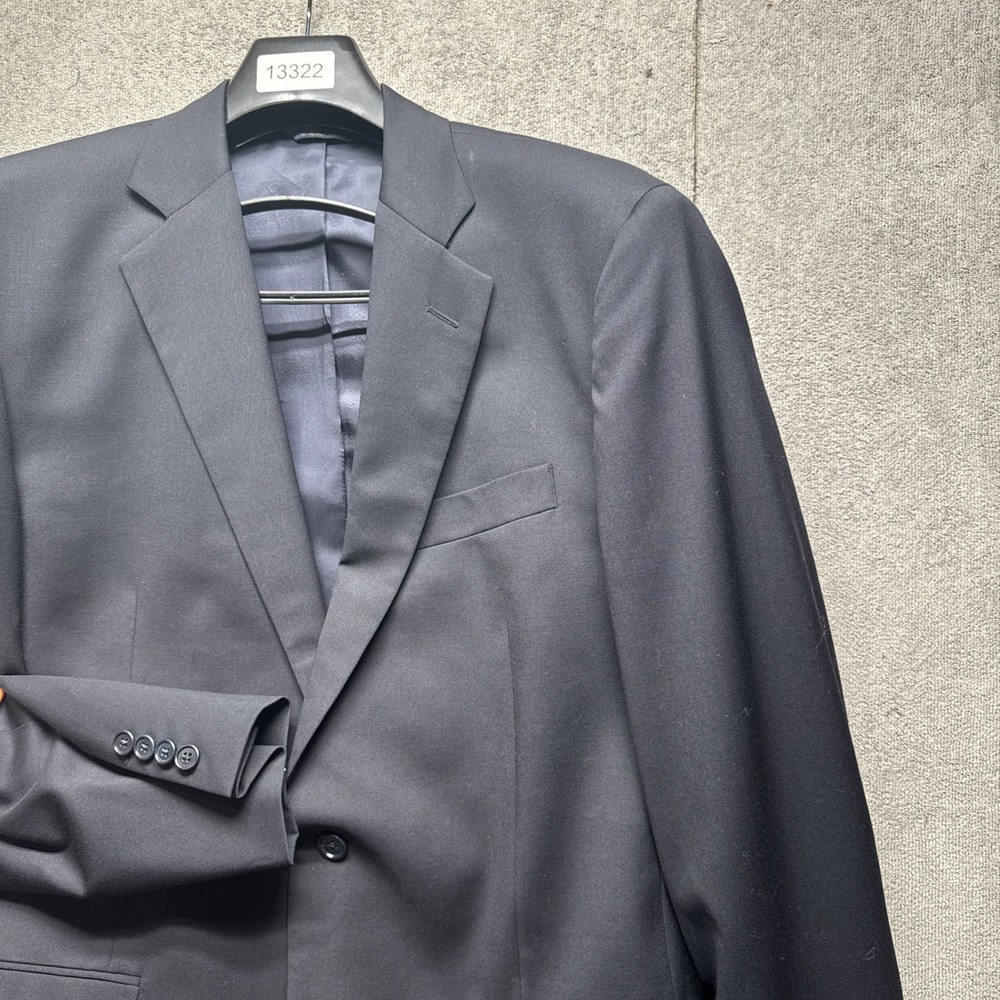 Brooks Brothers 1818 Madison Estrato Wool Blazer 2 Button Black Sport Coat 42L